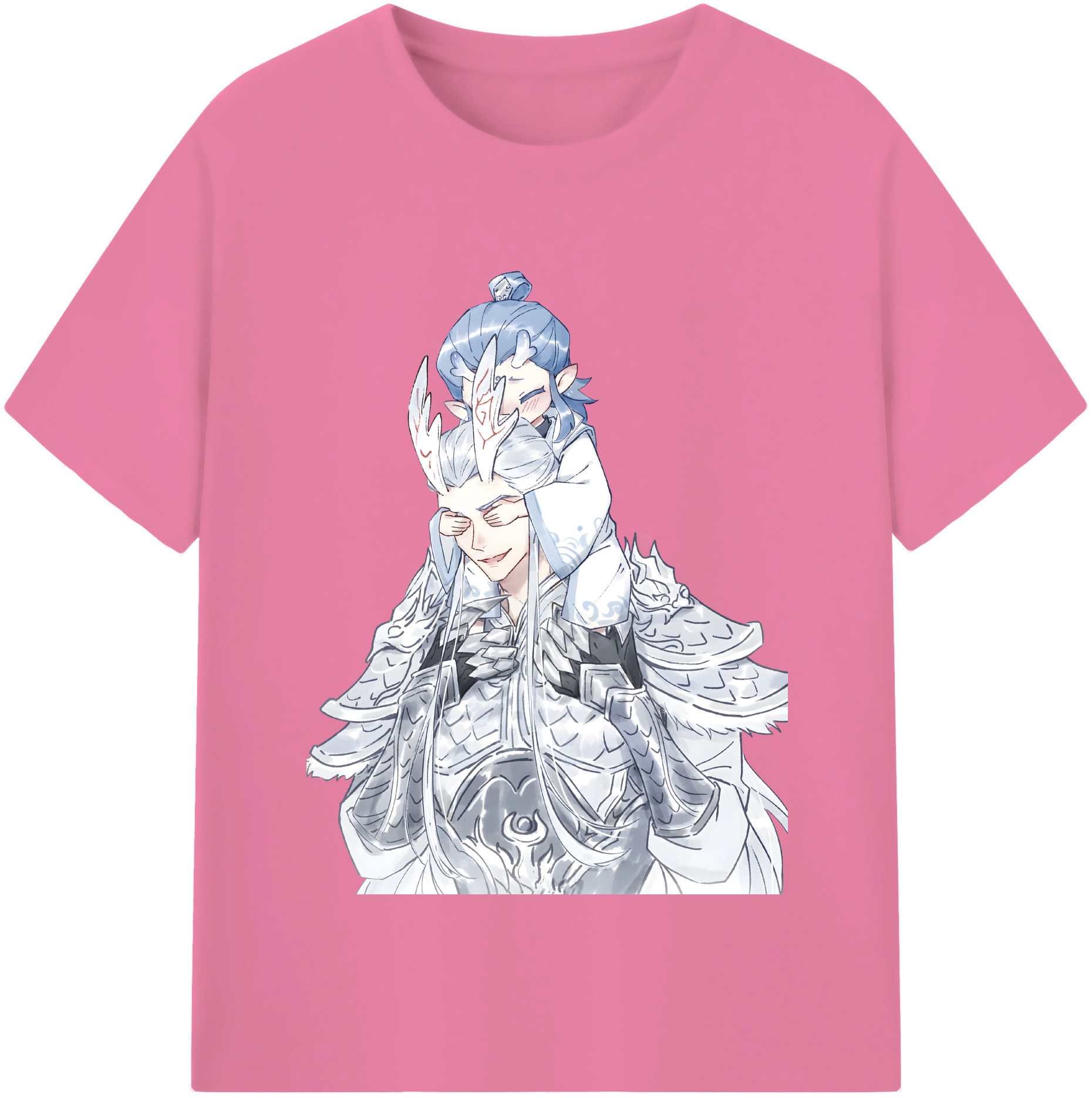 （画像用） Ne Zha 2 ナタ 魔童の大暴れ 綿100％半袖Tシャツ（フロントプリント）